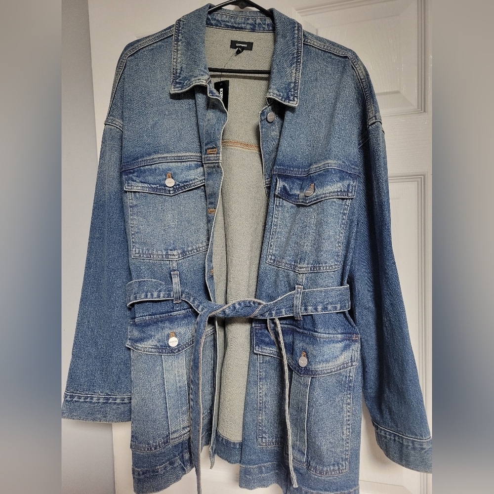 Denim Belted Jacket